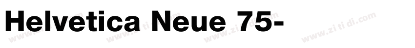 Helvetica Neue 75字体转换